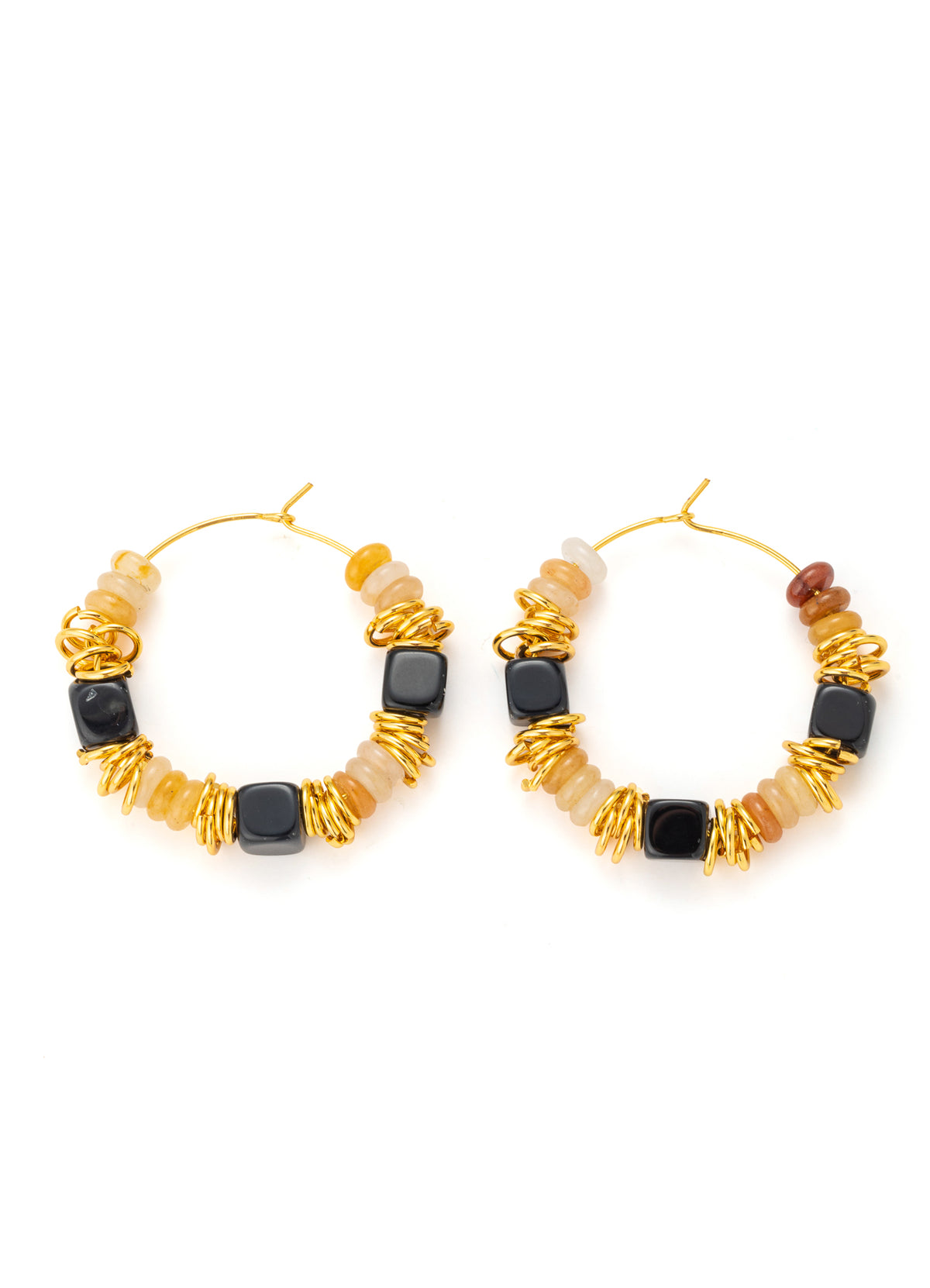 Onix & Citrine Earring