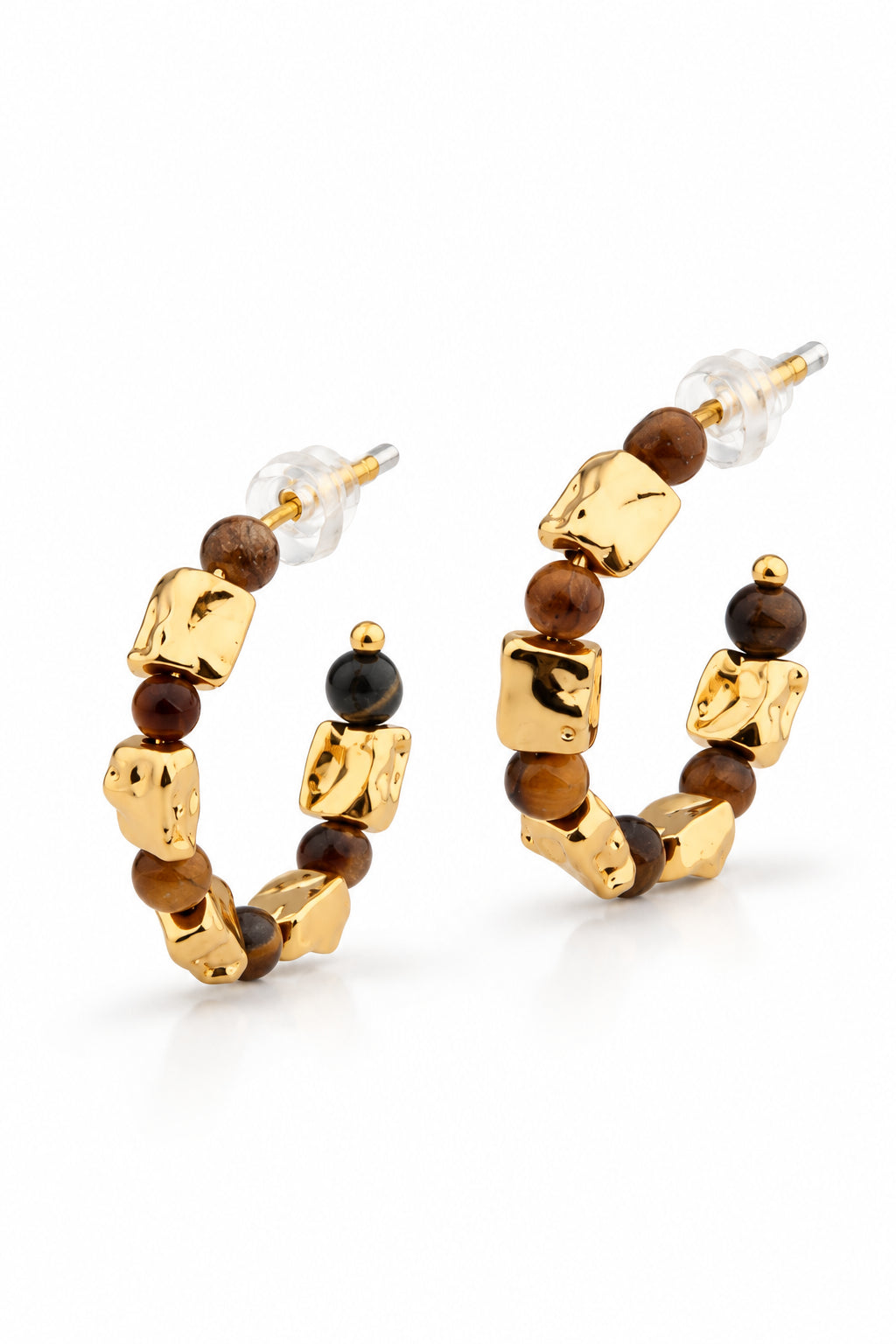 Tiger Eyes Earring