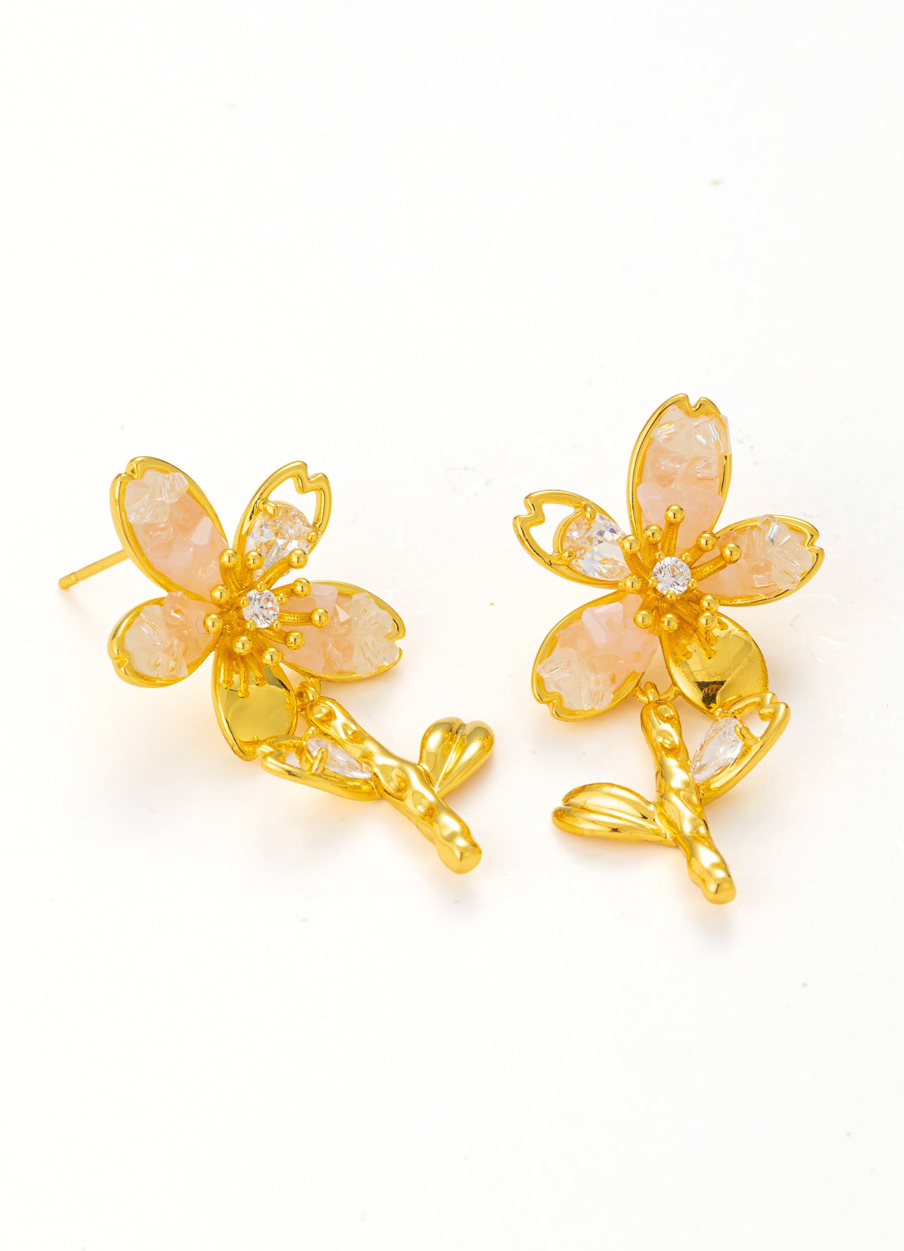 Pink Quartz Earring