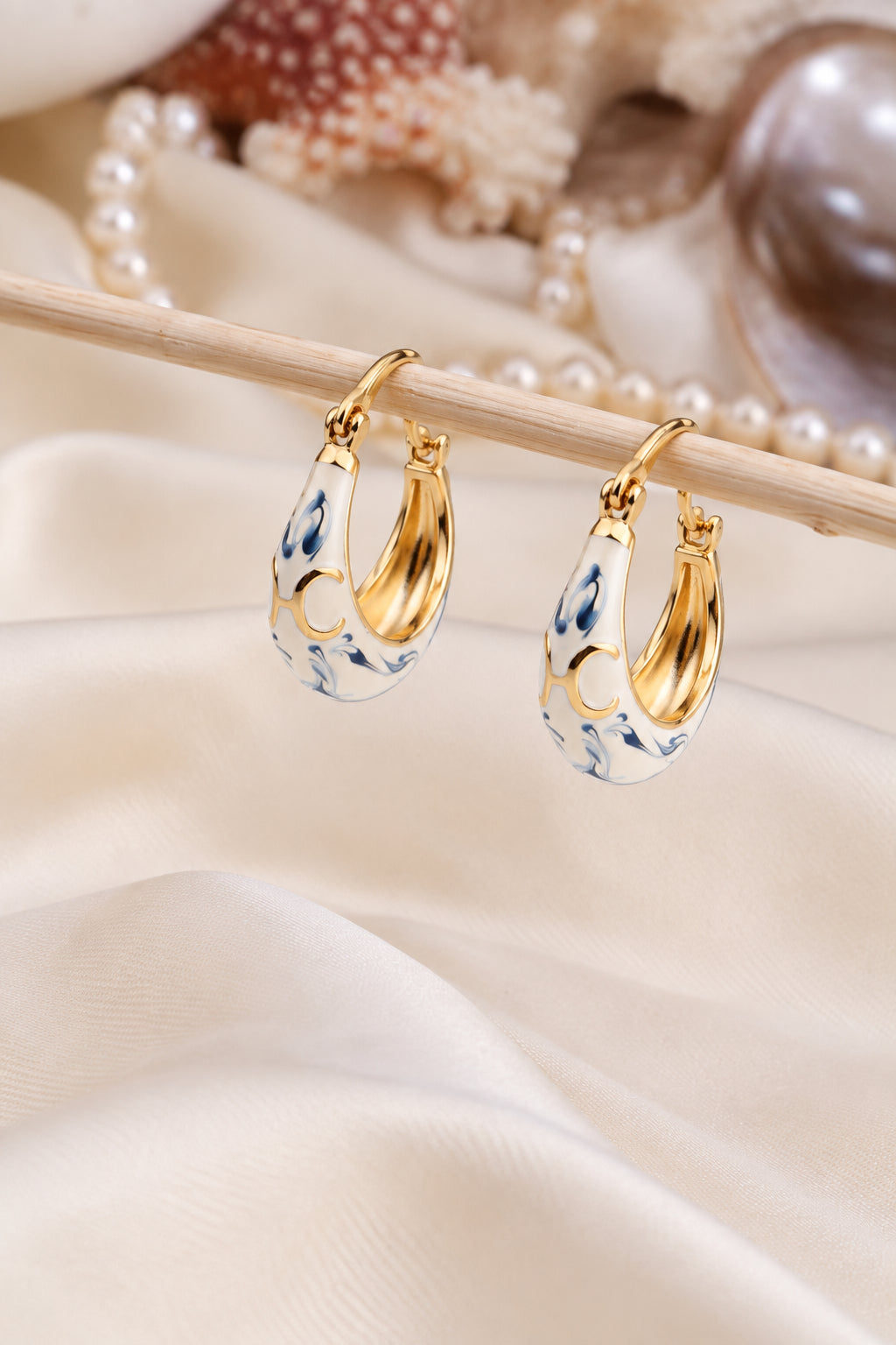 Enamel Earring