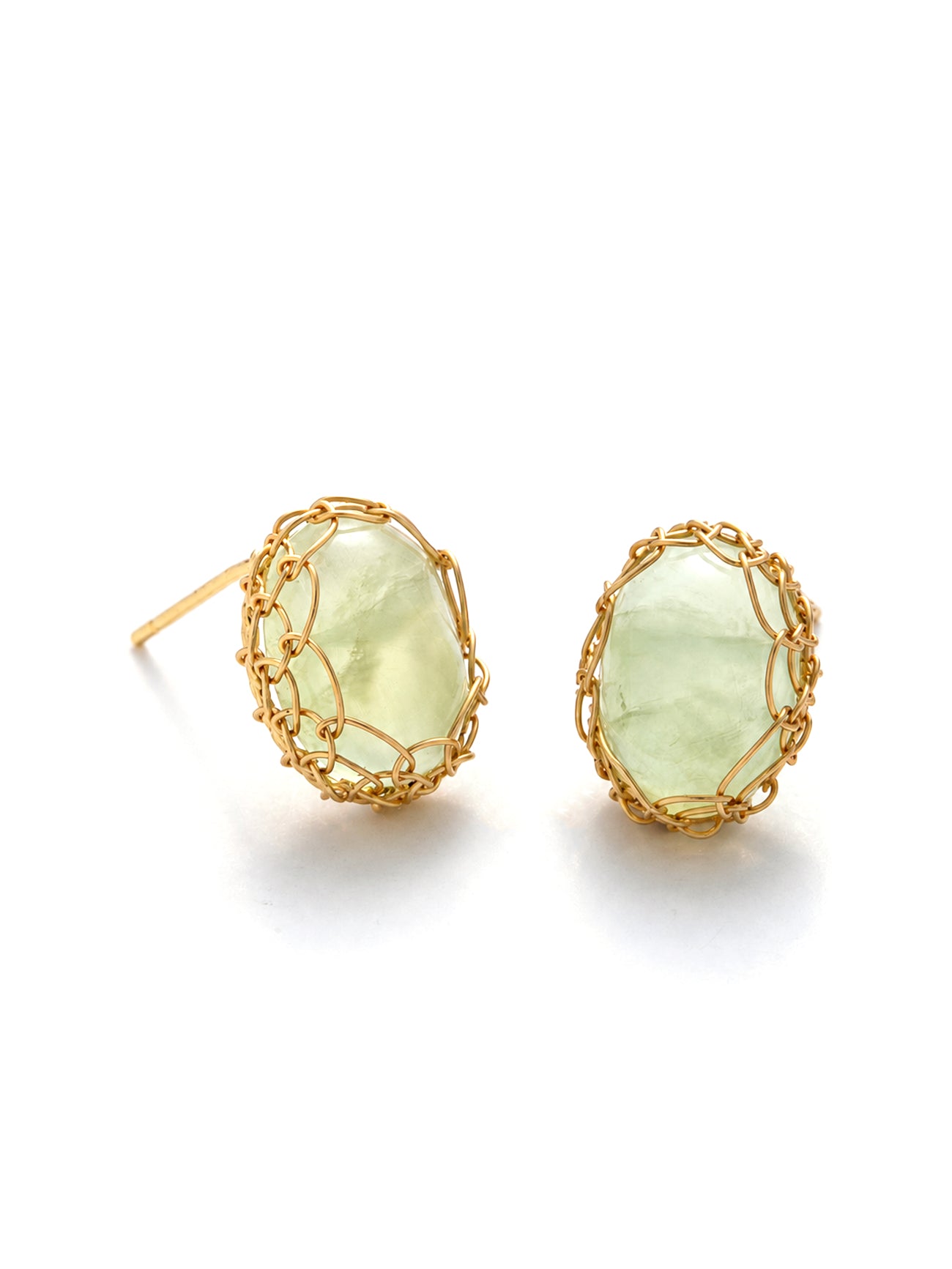 Prehnite Earring