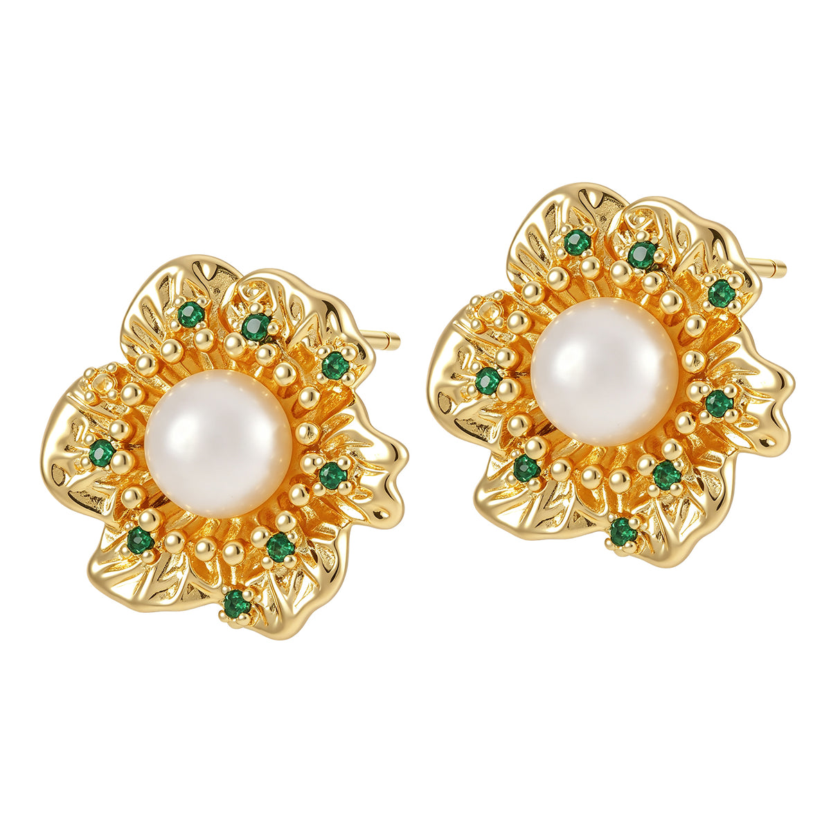 Pearl & Zircon Earring