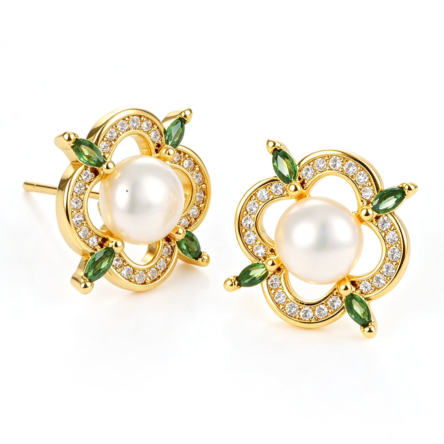 Pearl & Zircon Earring