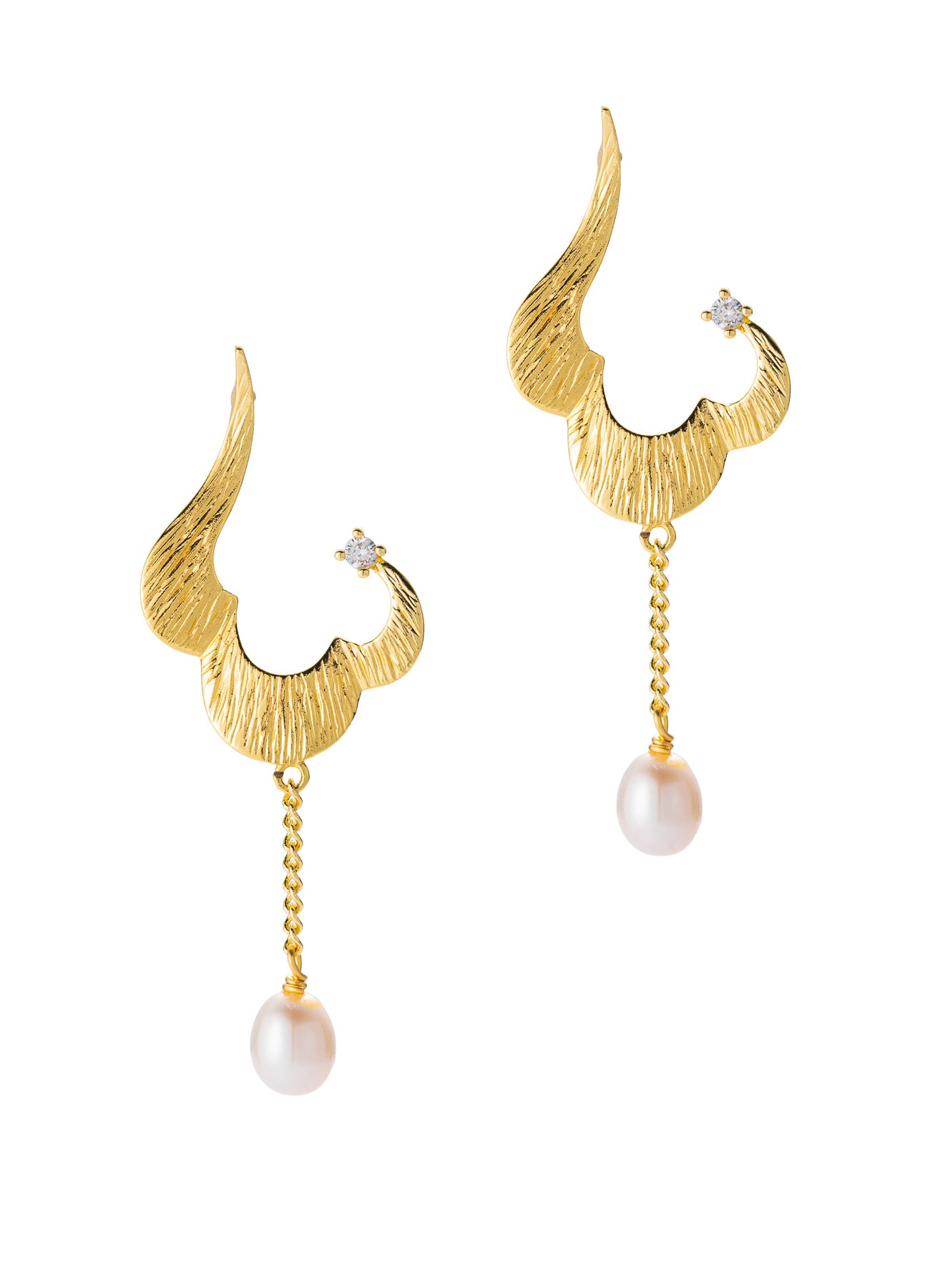 Pearl & Zircon Earring