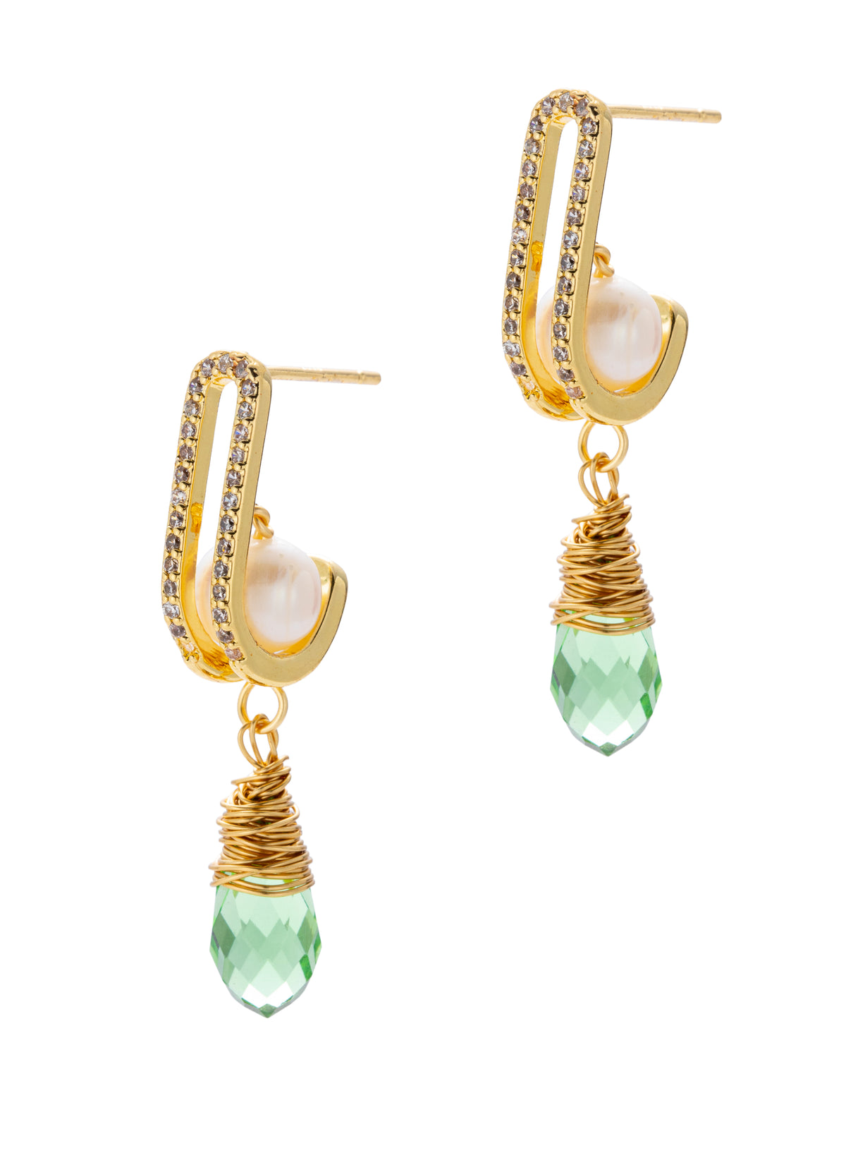 Pearl & Zircon Earring