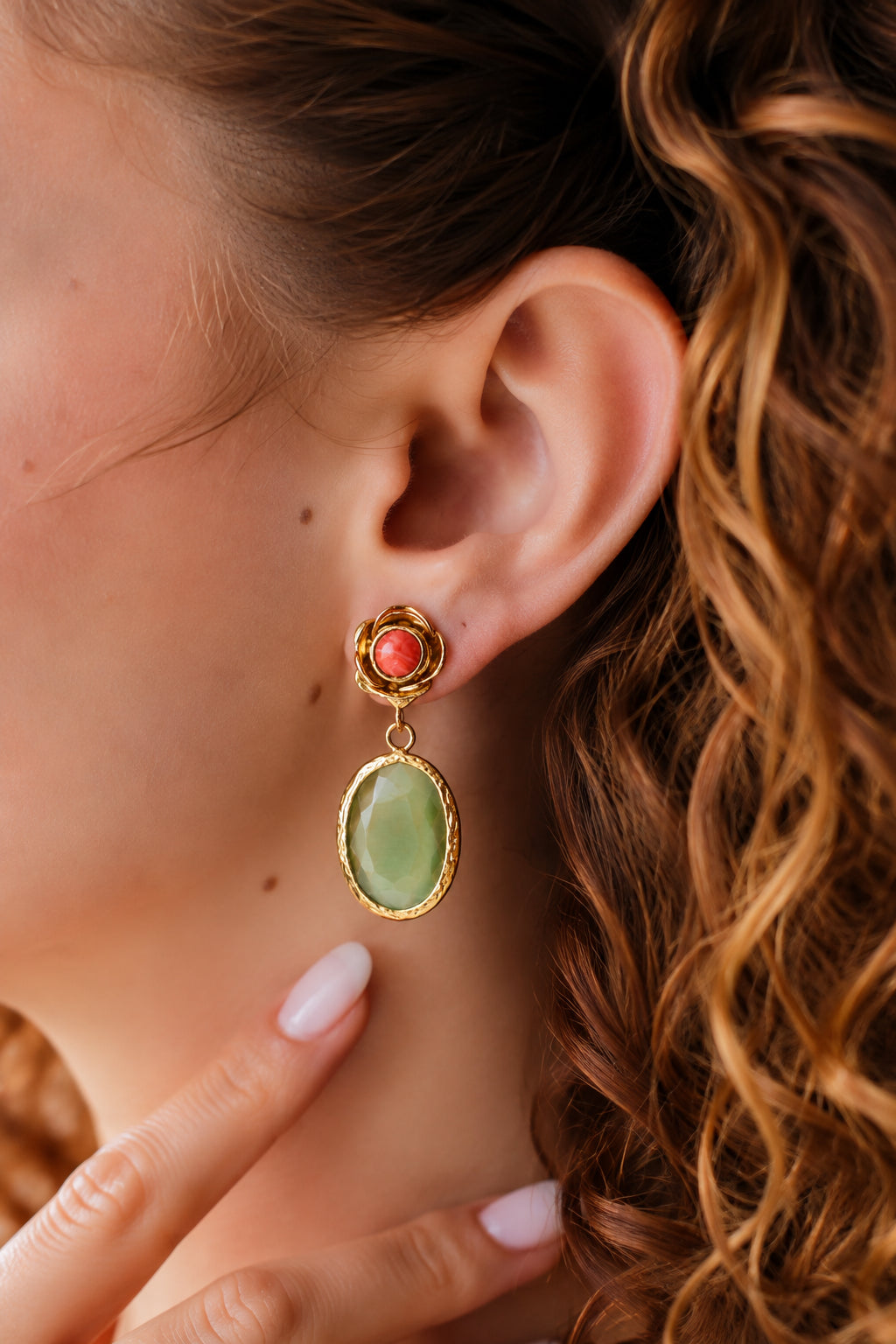 Varasite & Cat Eyes Earring