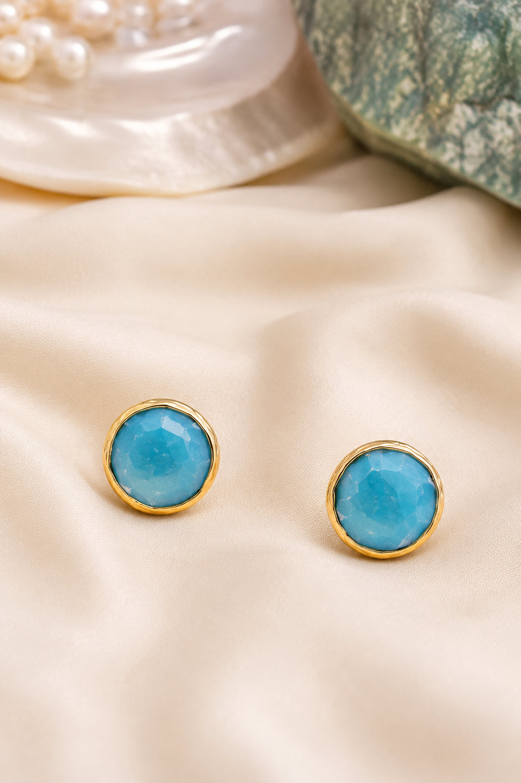 Blue Opal Earring
