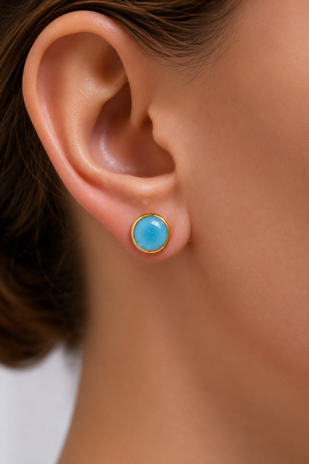 Blue Opal Earring