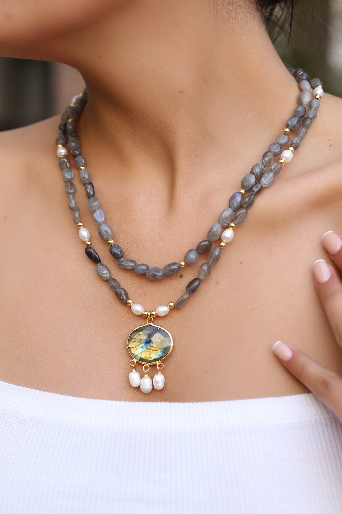 Labradorite Collier