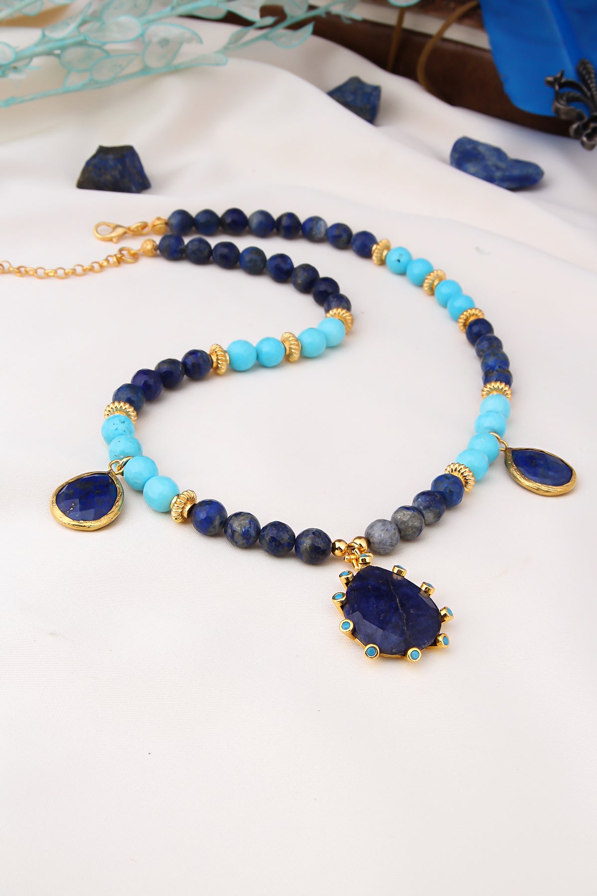 Turquoise & Lapis Lazuli Collier