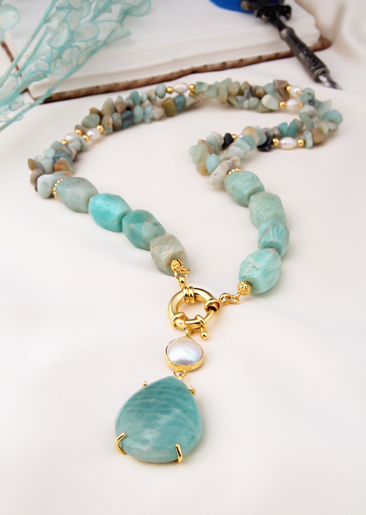 Amazonite Collier