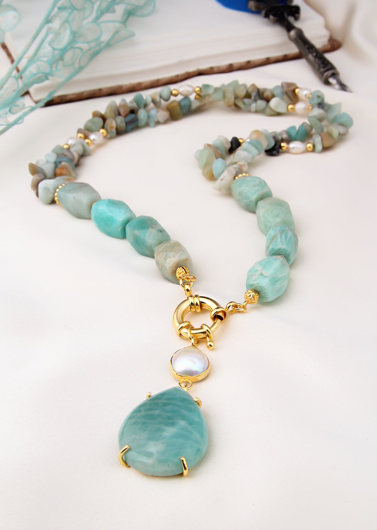 Amazonite Collier