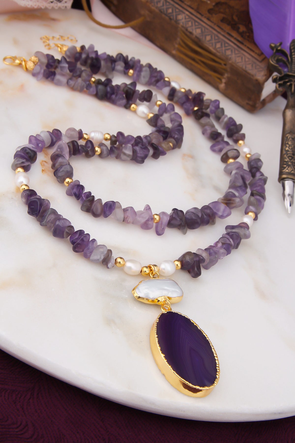Agate Collier