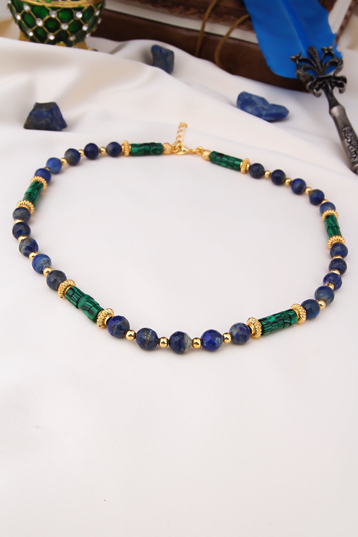 Lapis Lazuli & Malahite Collier