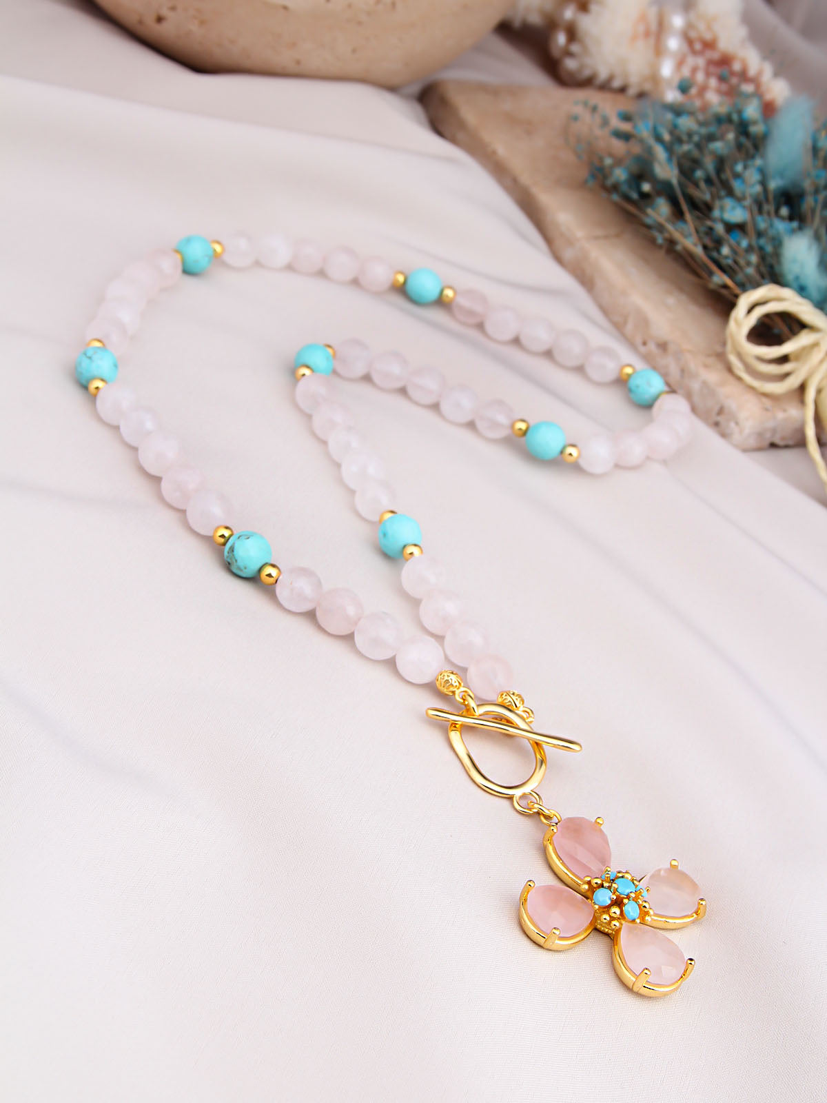 Turquoise & Moonstone Collier