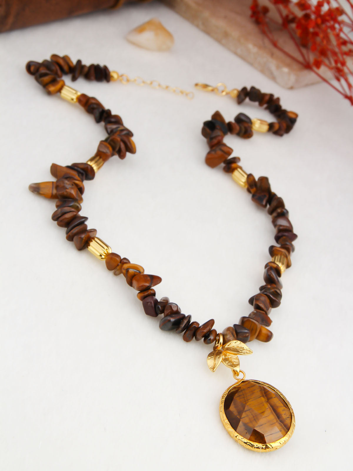 Tiger Eyes Collier