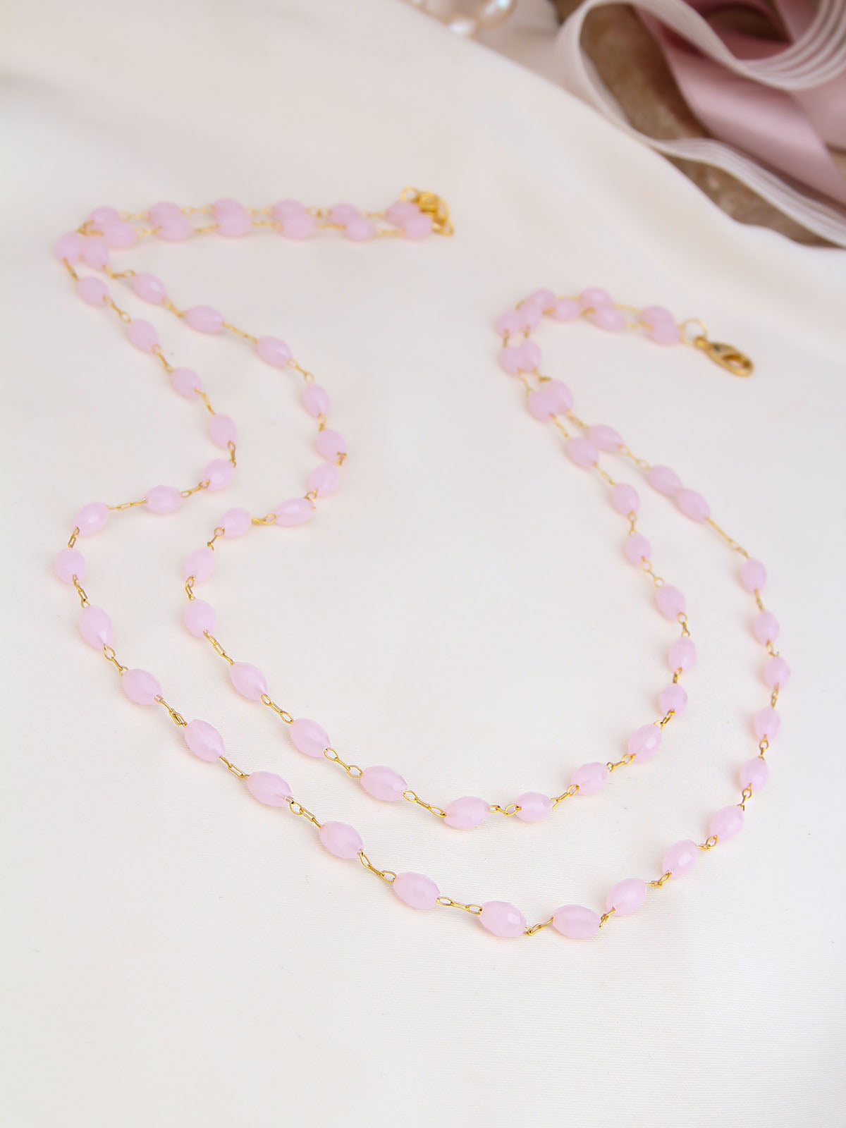 Pink Quartz Collier