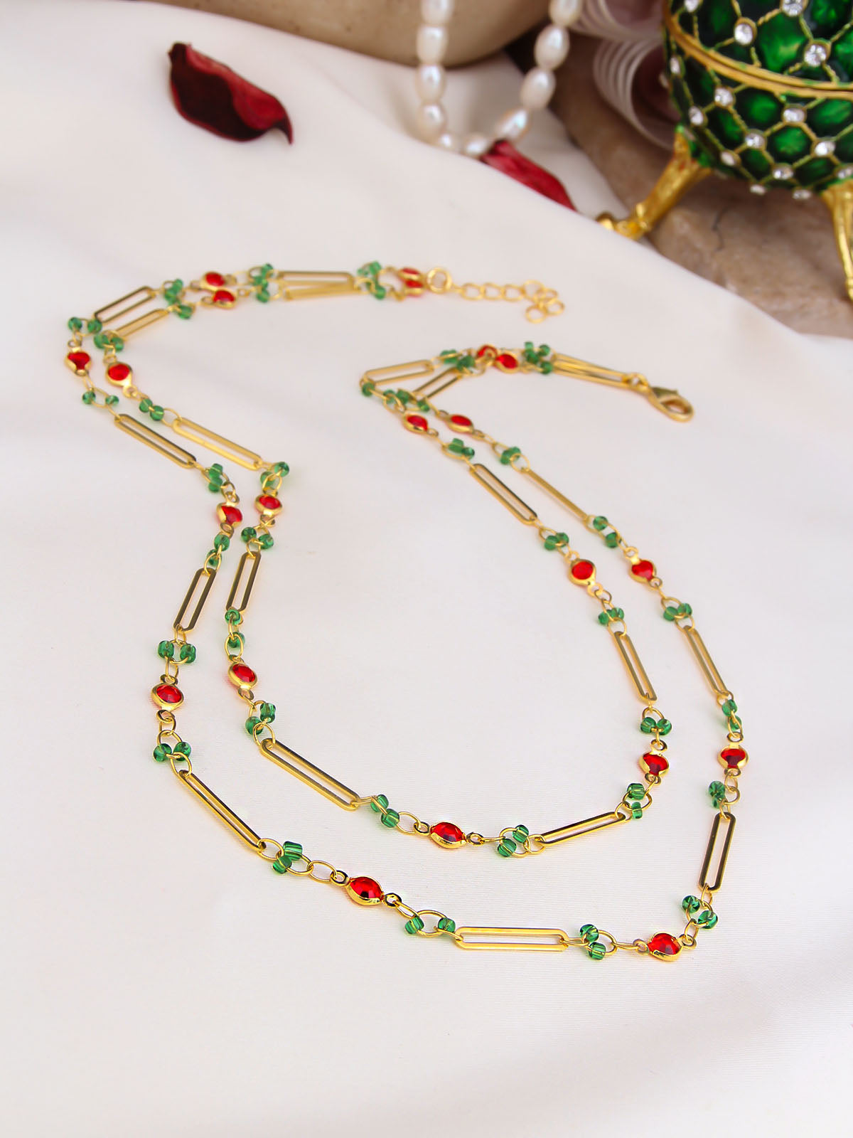 Natural Stone Collier
