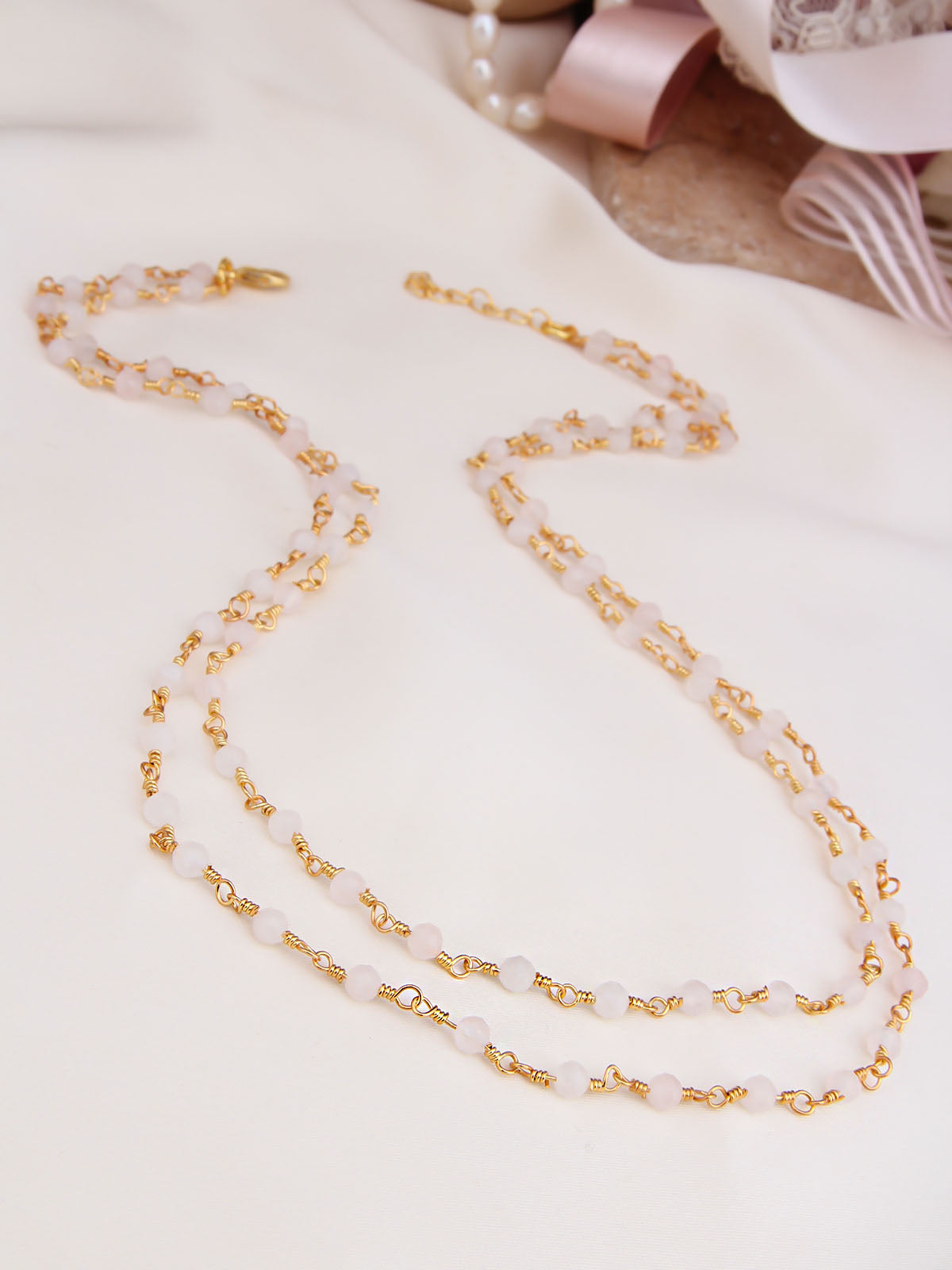 Pink Quartz Necklace