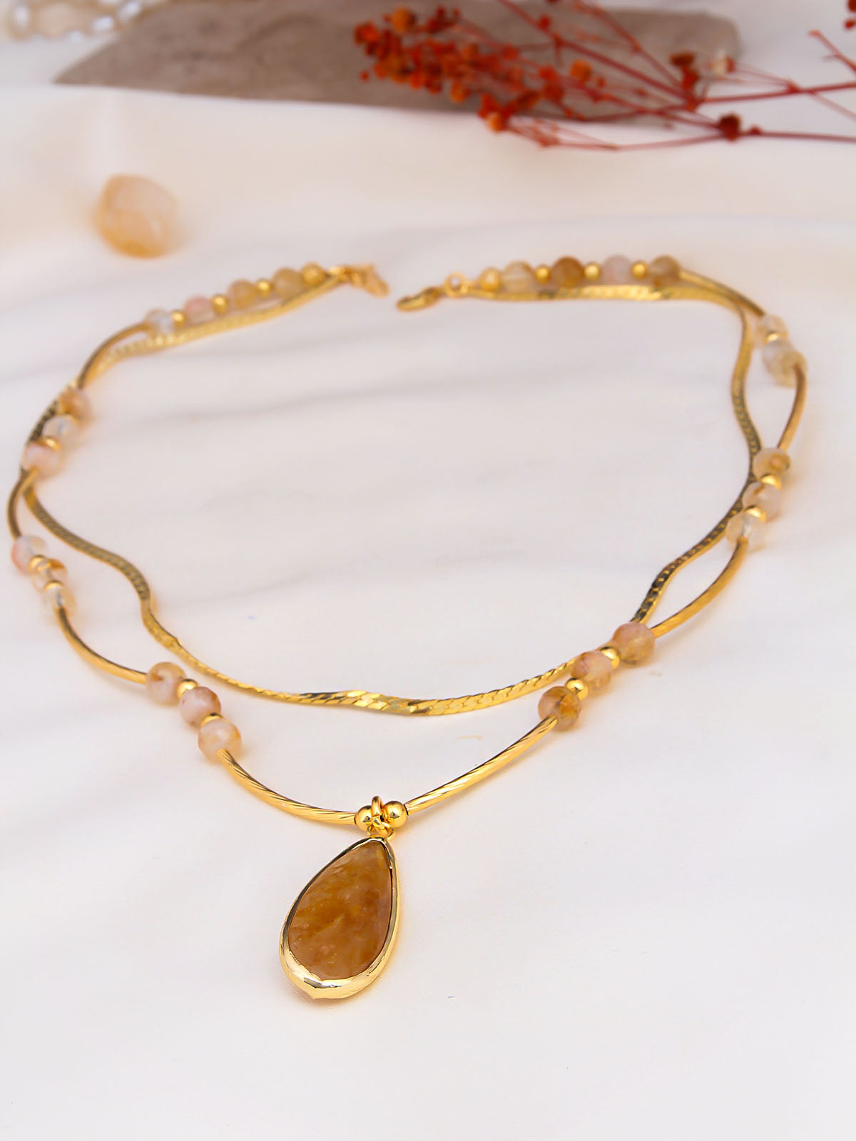 Citrine Collier