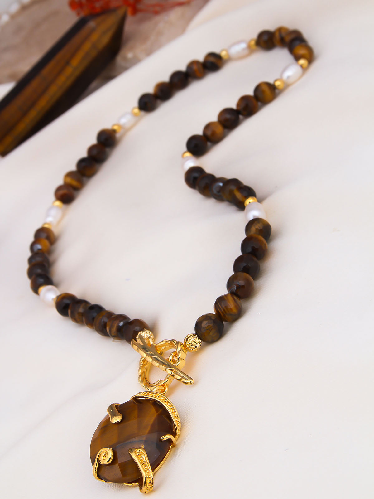Tiger Eyes Collier