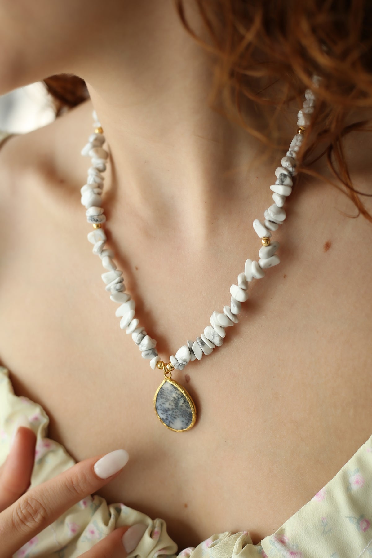 Dendrite Stone Necklace