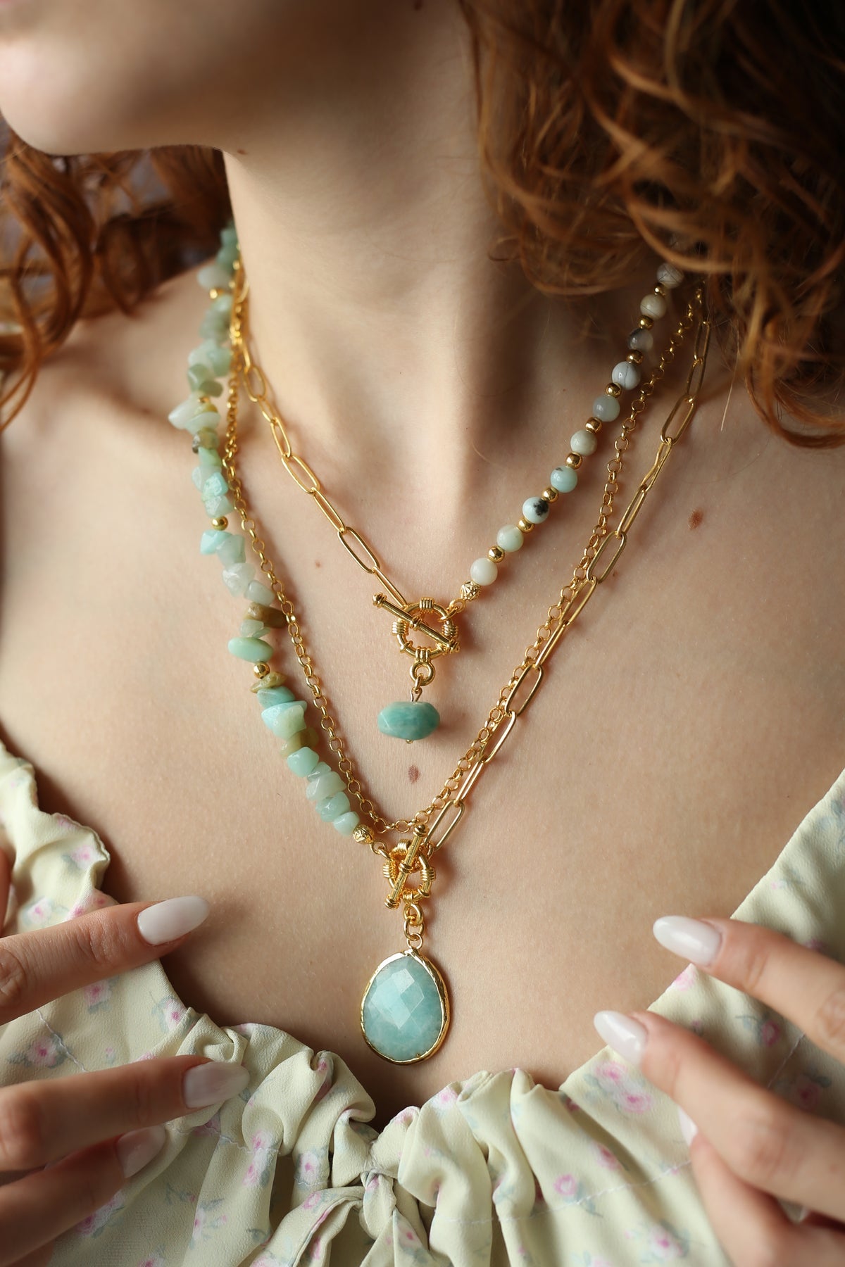 Amazonite Collier