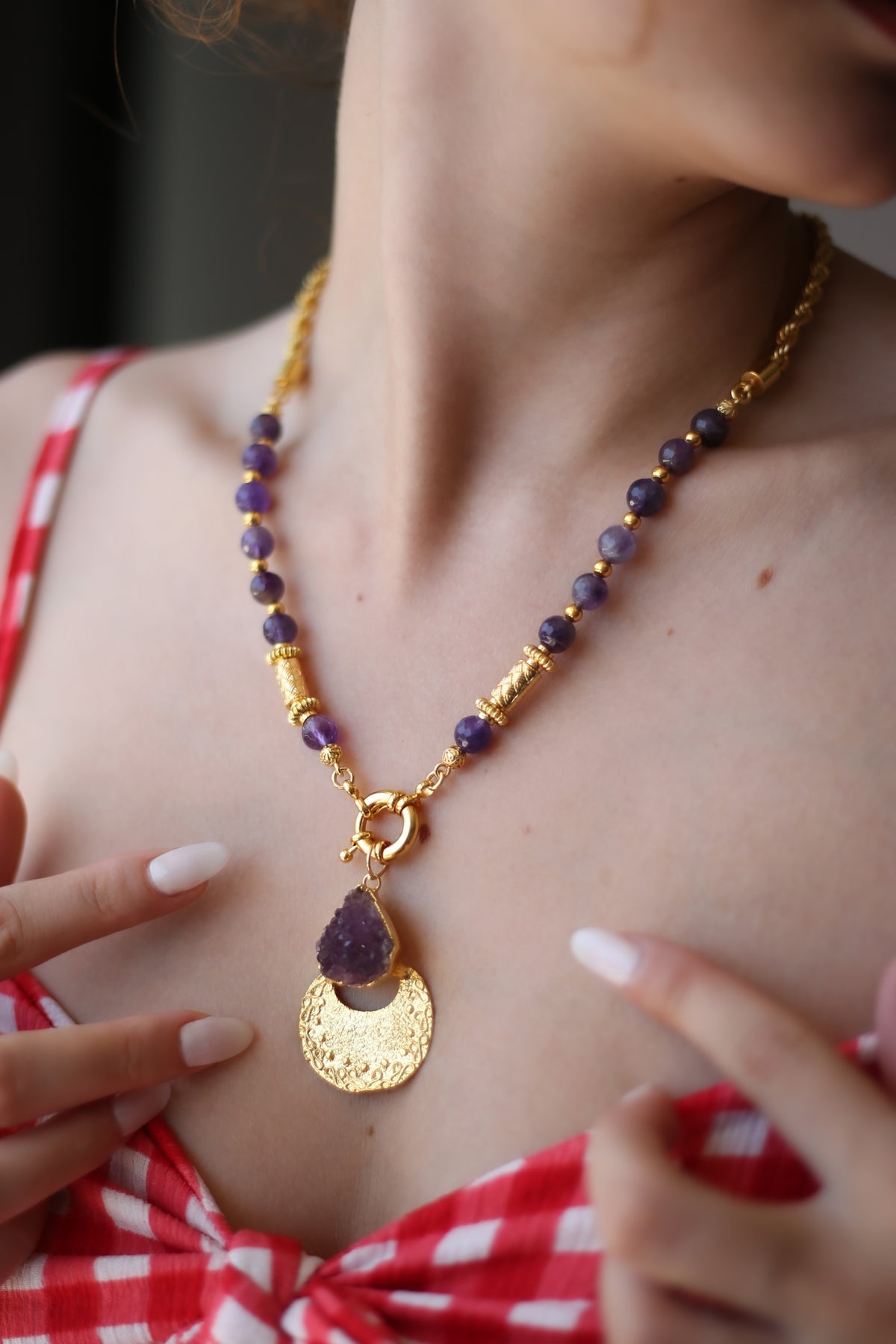Strawberry Quartz Necklace