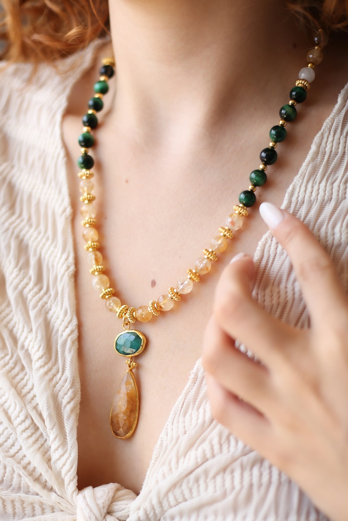 Citrine Collier