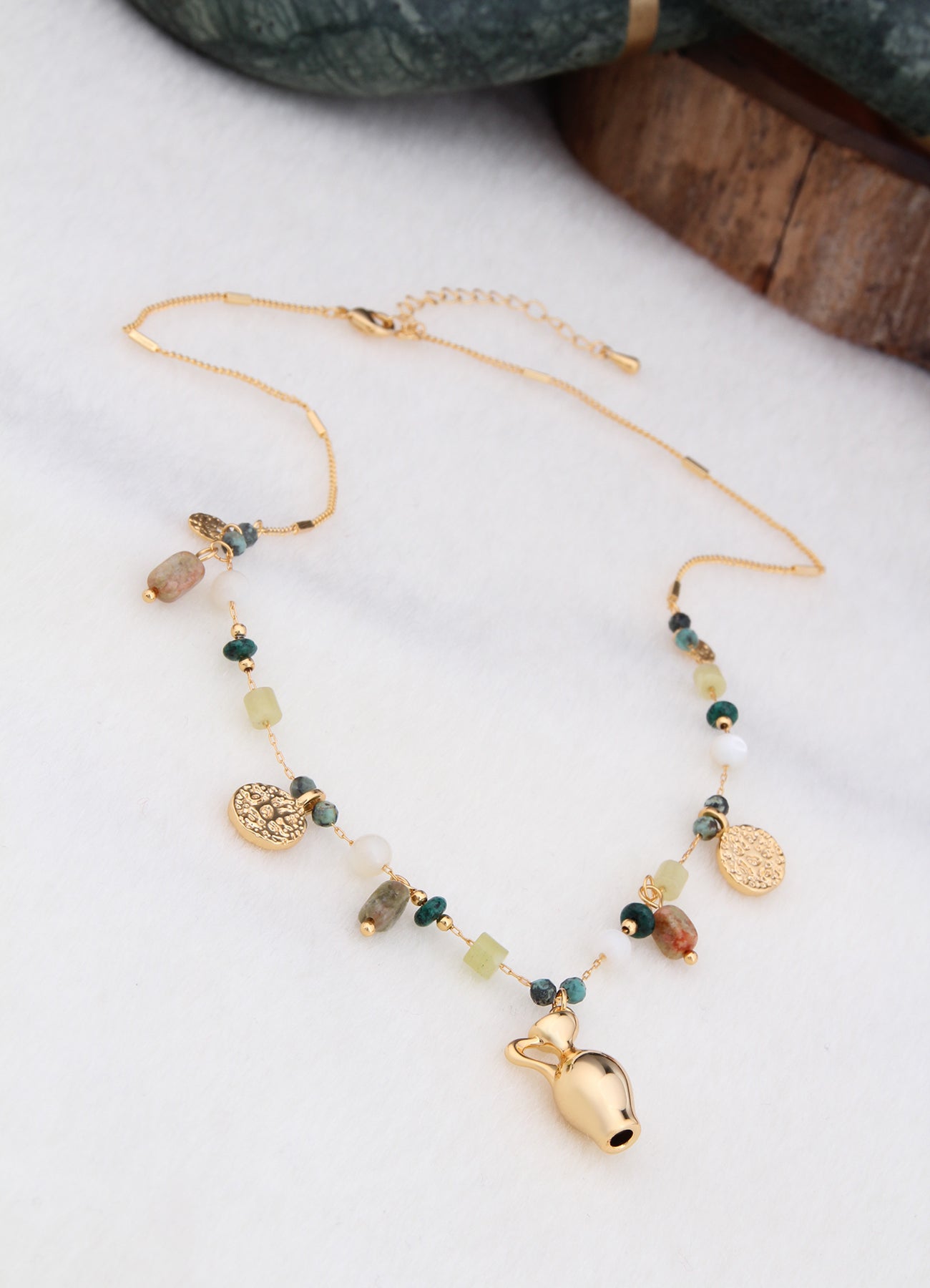 Pearl & Zircon Necklace
