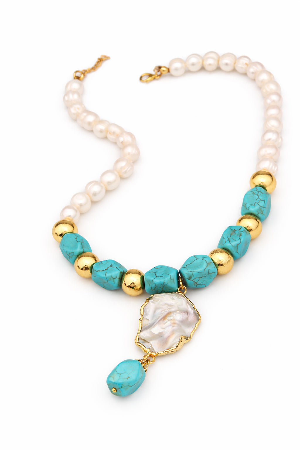 Pearl & Turquoise Necklace