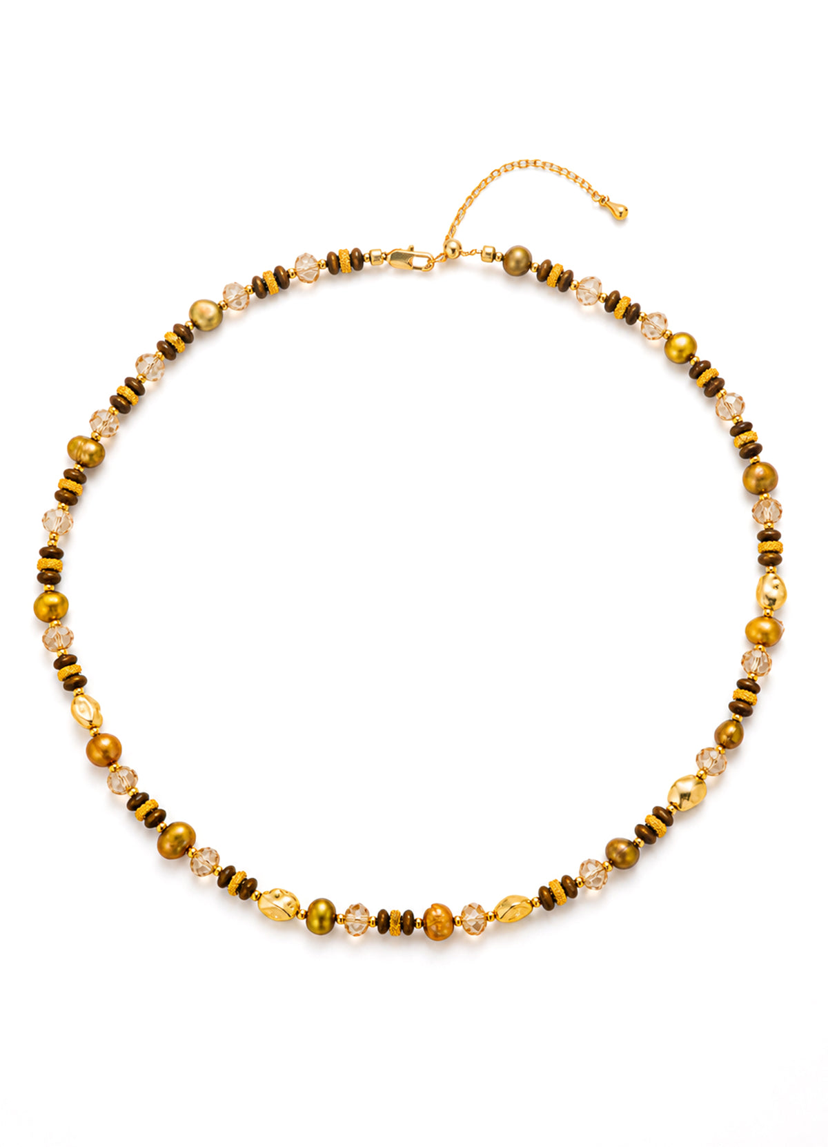 Tiger Eyes & Citrine Necklace