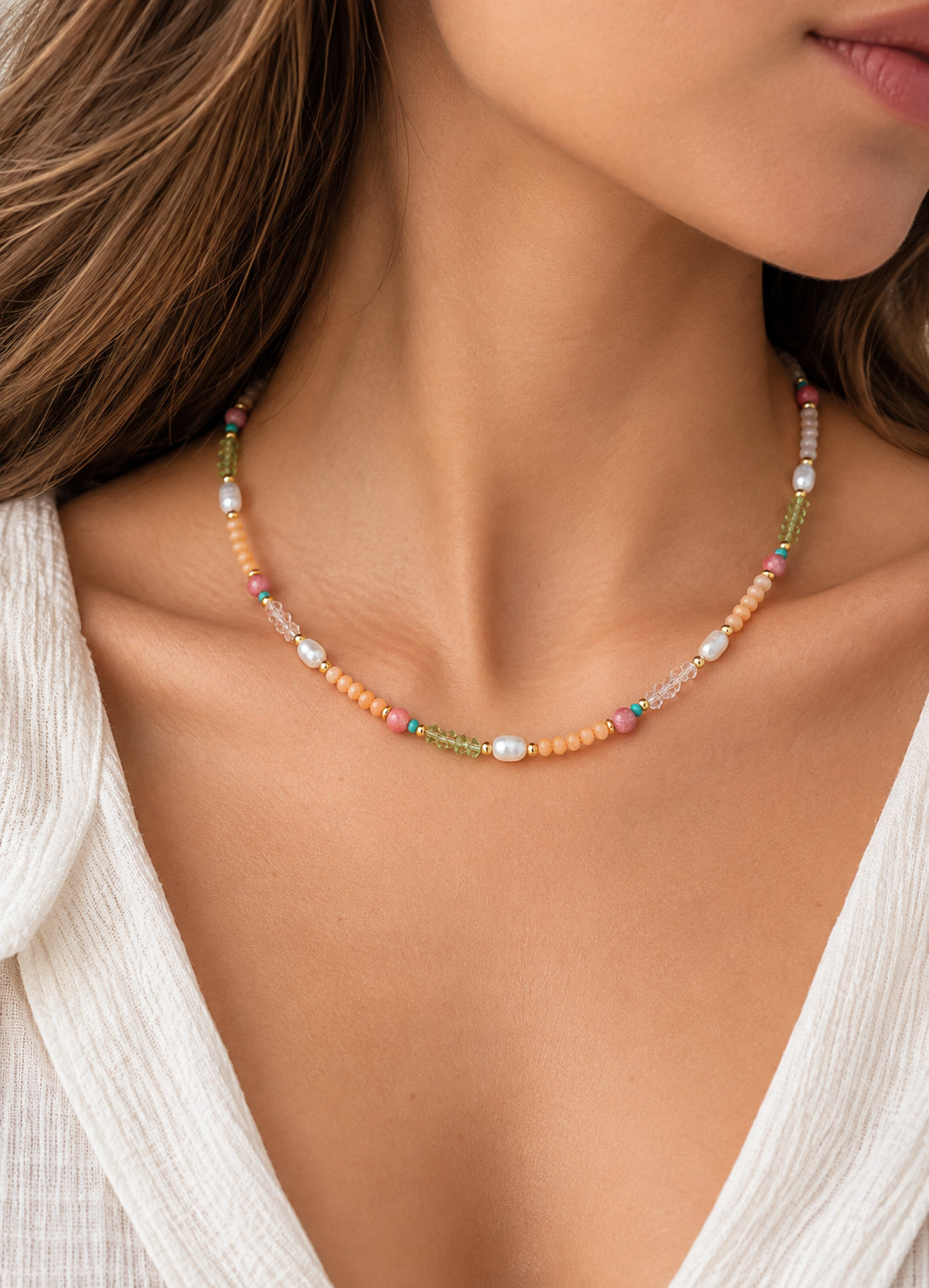 Pearl & Crystal Necklace