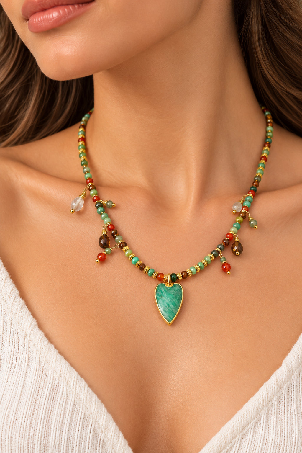 Tiger Eyes & Tiger Eyes Necklace