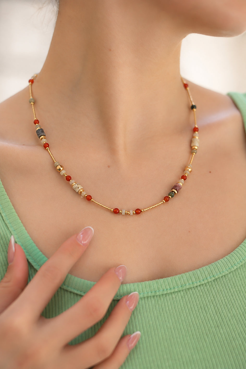 Citrine & Amazonite Necklace