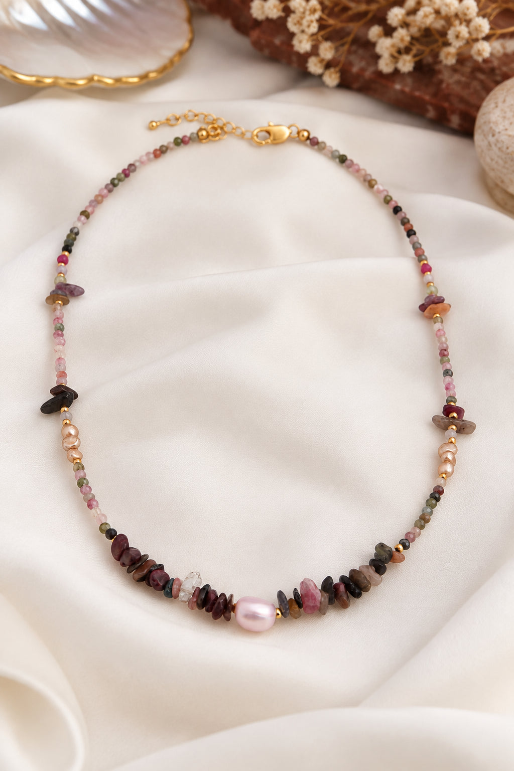 Tourmaline & Pearl Necklace