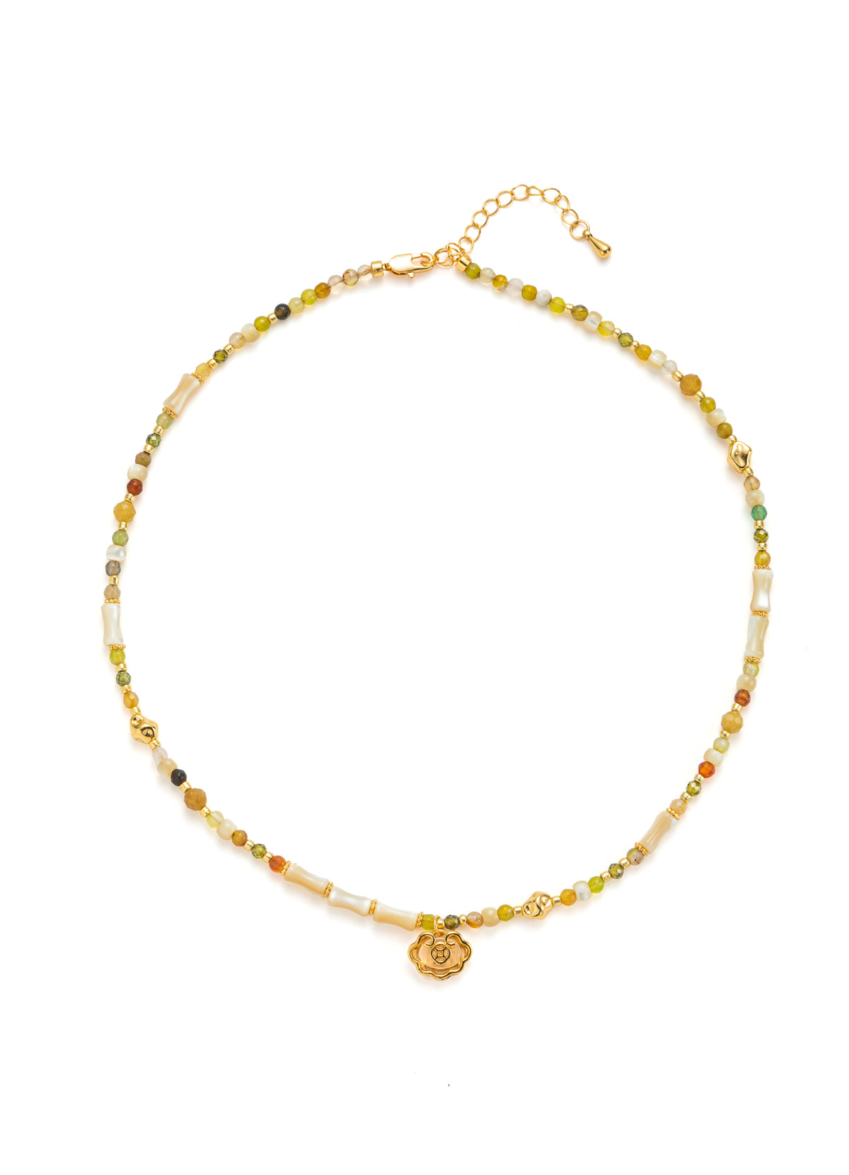 Nacre & Crystal Necklace