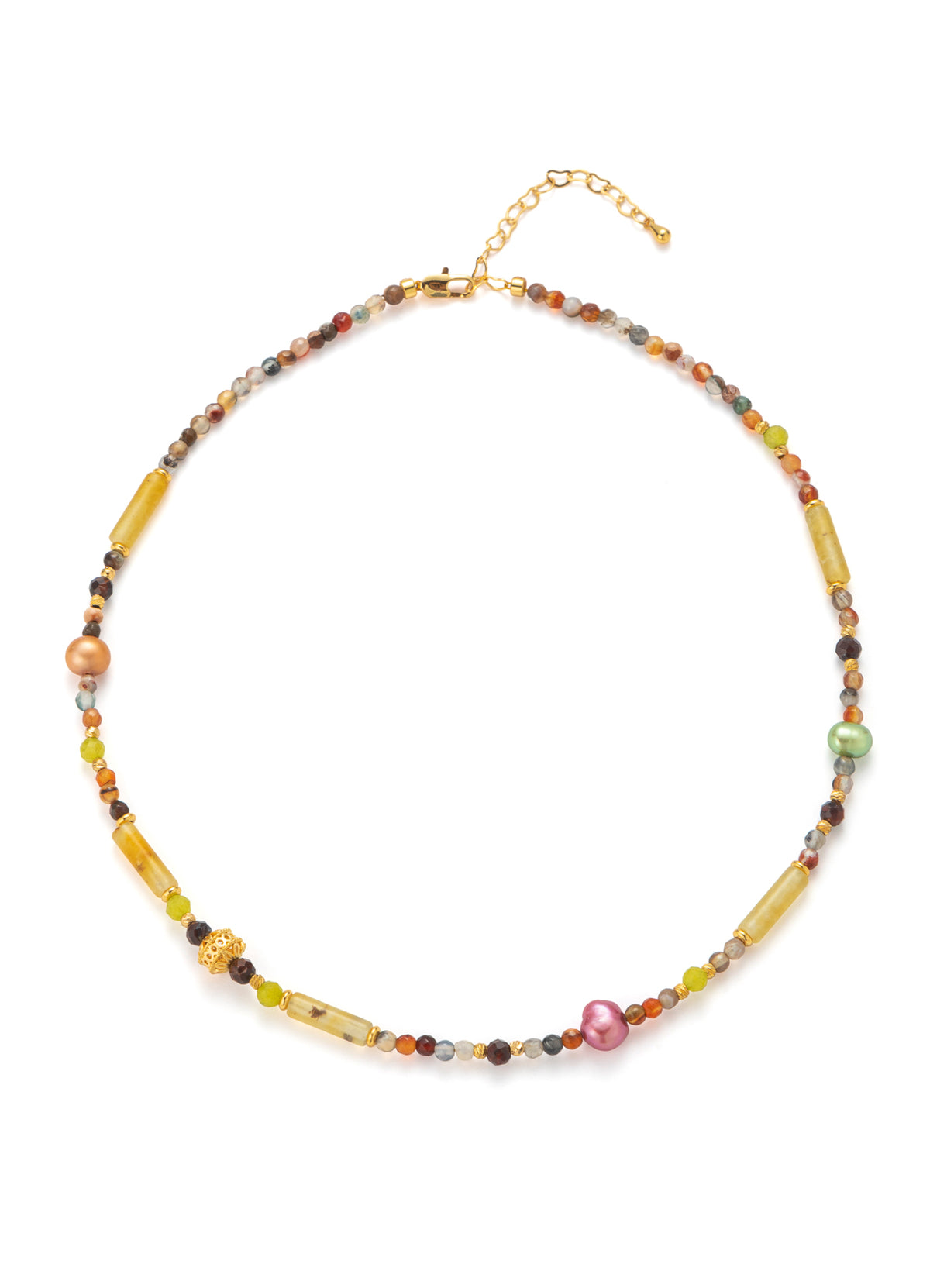 Tourmaline & Pearl Necklace
