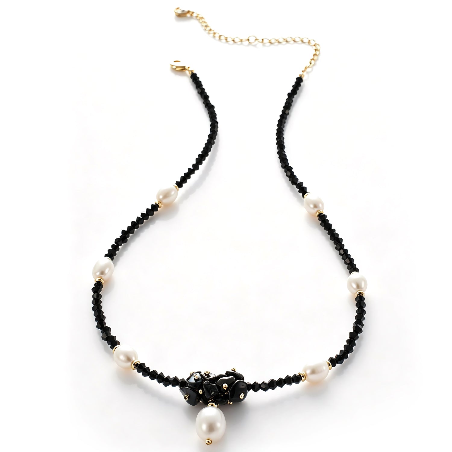 Pearl & Onix Necklace