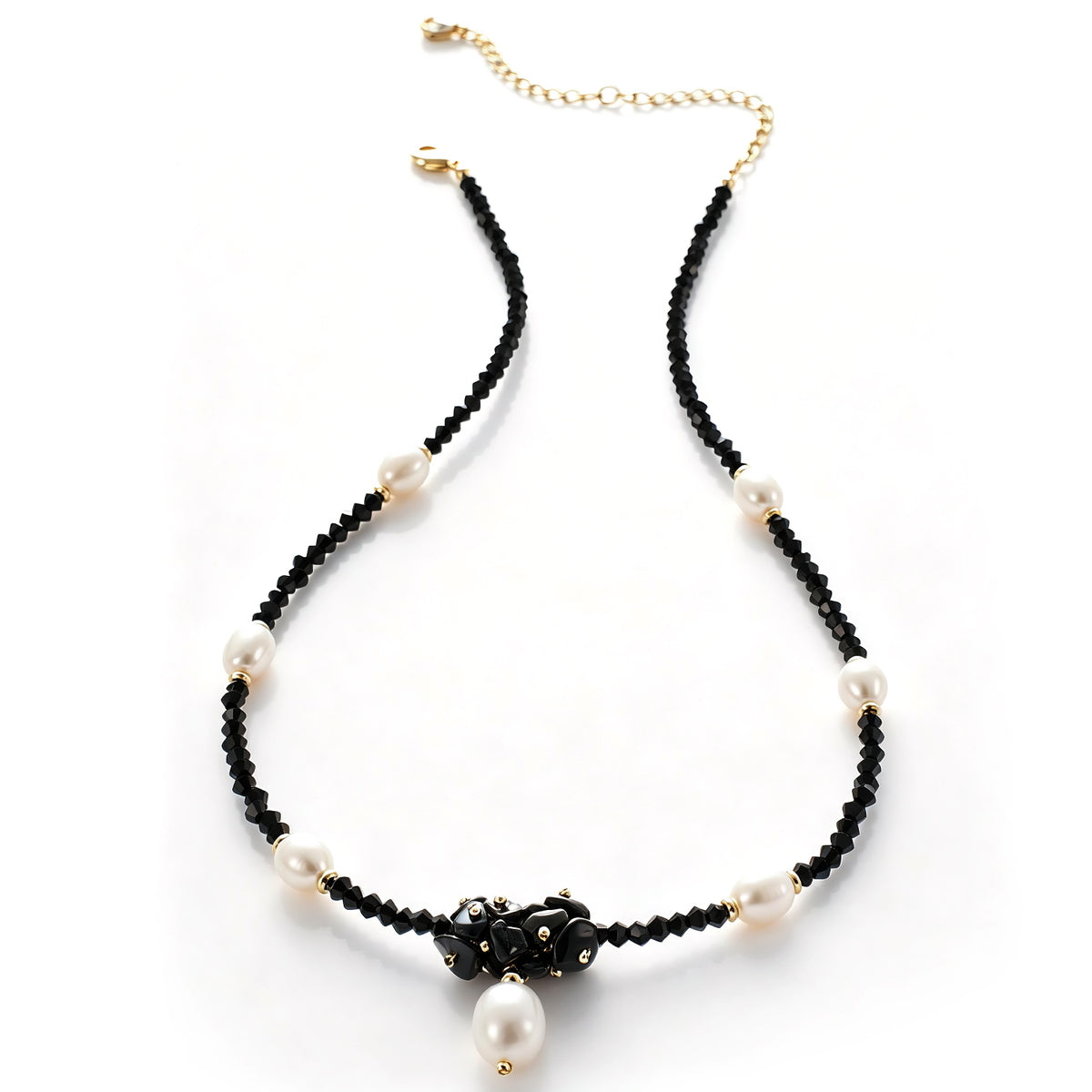 Pearl & Onix Necklace
