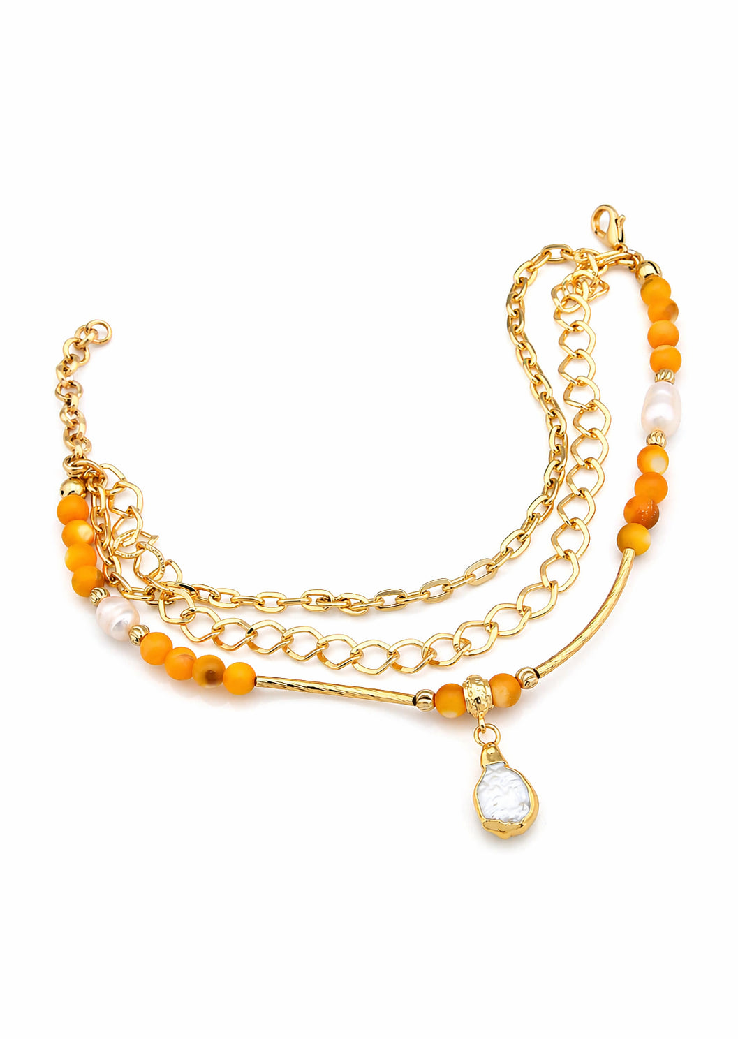 Nacre & Pearl Anklet