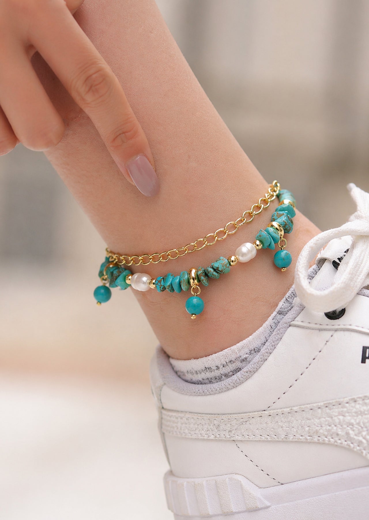 Turquoise Anklet