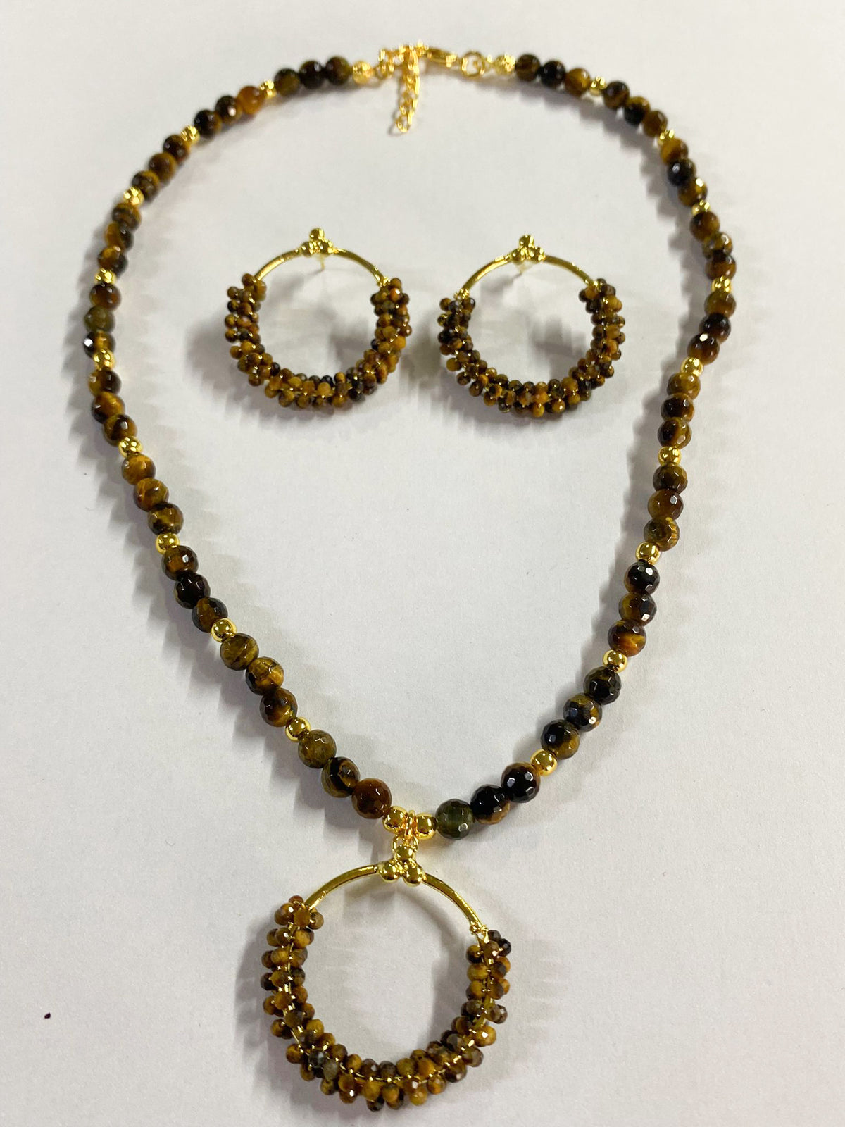 Tıger Eyes Parure colier & Boucles d'oreilles