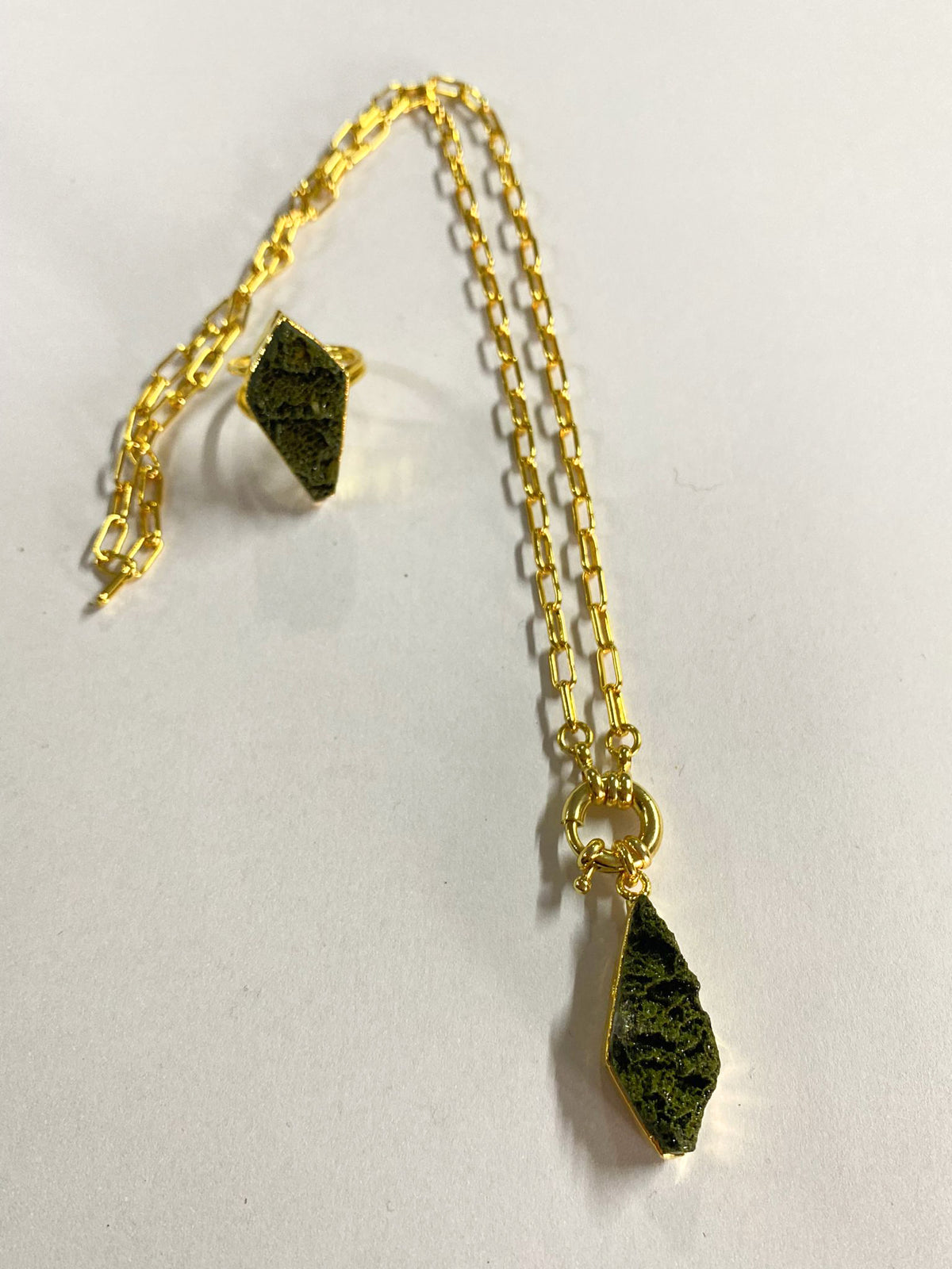 Forest Quartz Parure colier & Bague