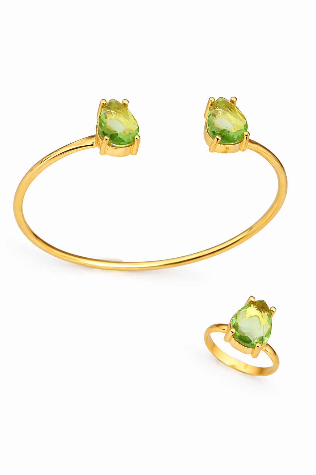 Zircon Bracelet Ring Set