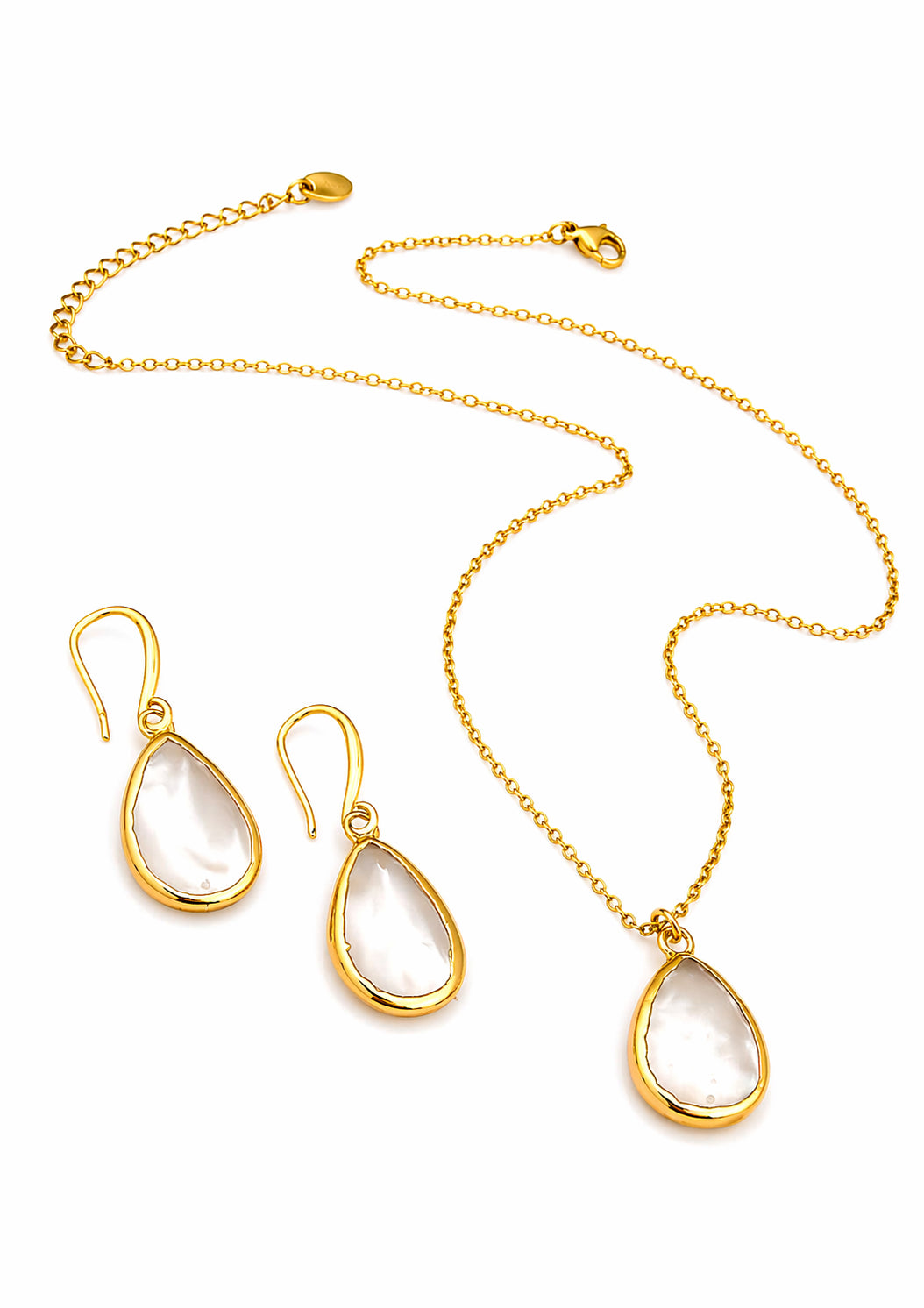 Nacre Necklace & Earring Set
