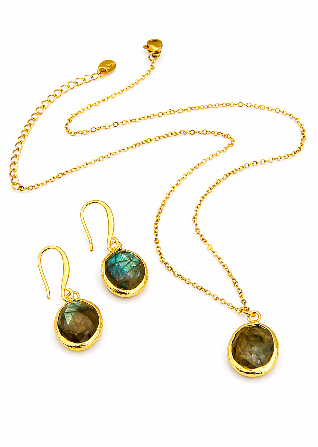 Labradorite Necklace & Earring Set
