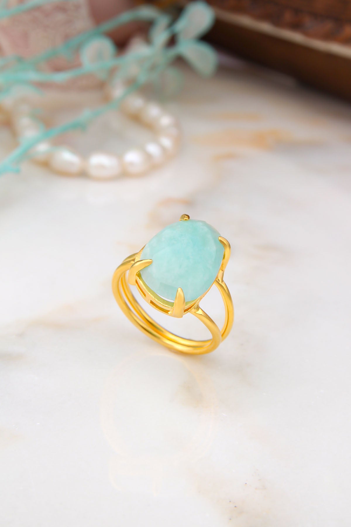 Amazonite Bagues