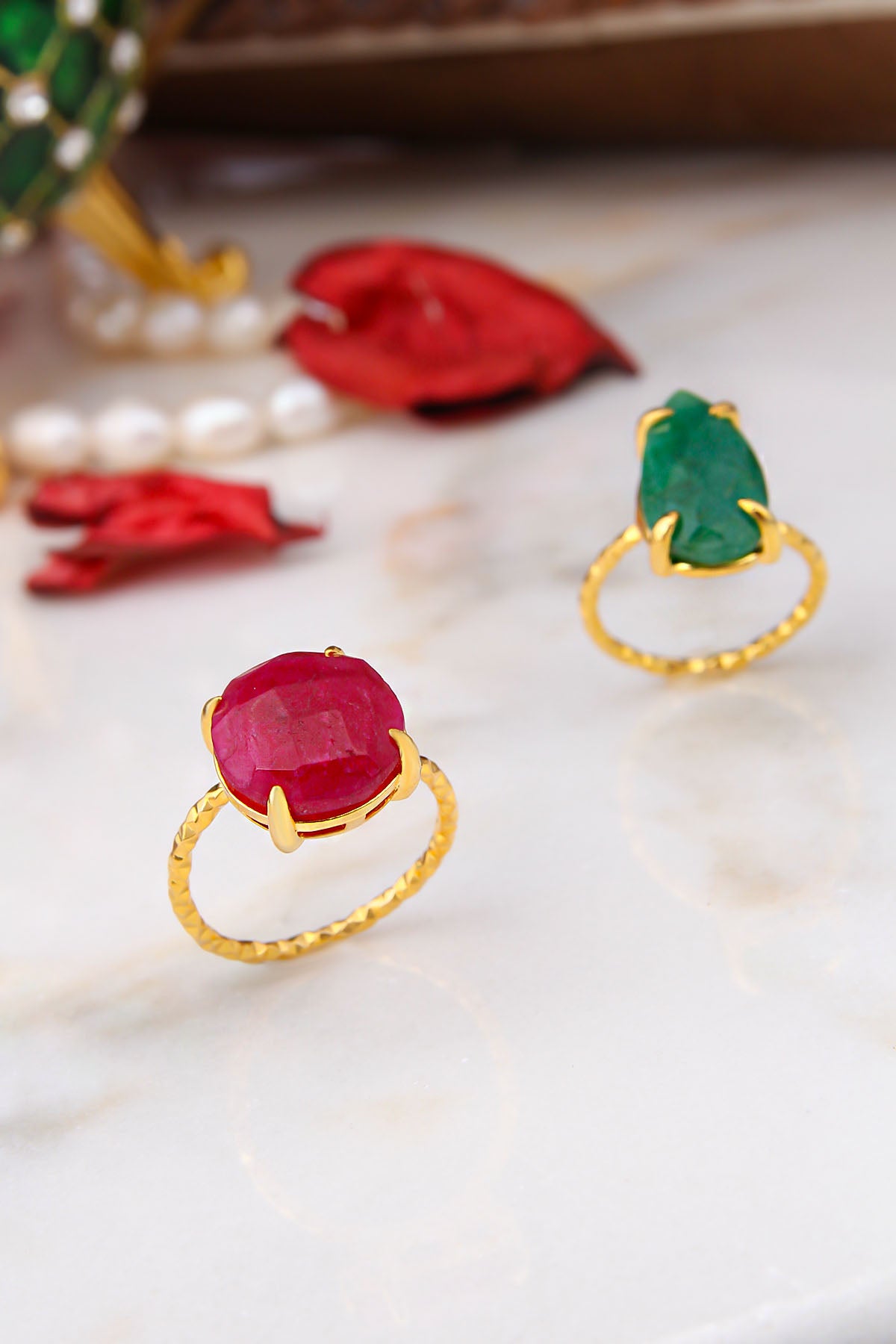 Agate Bagues