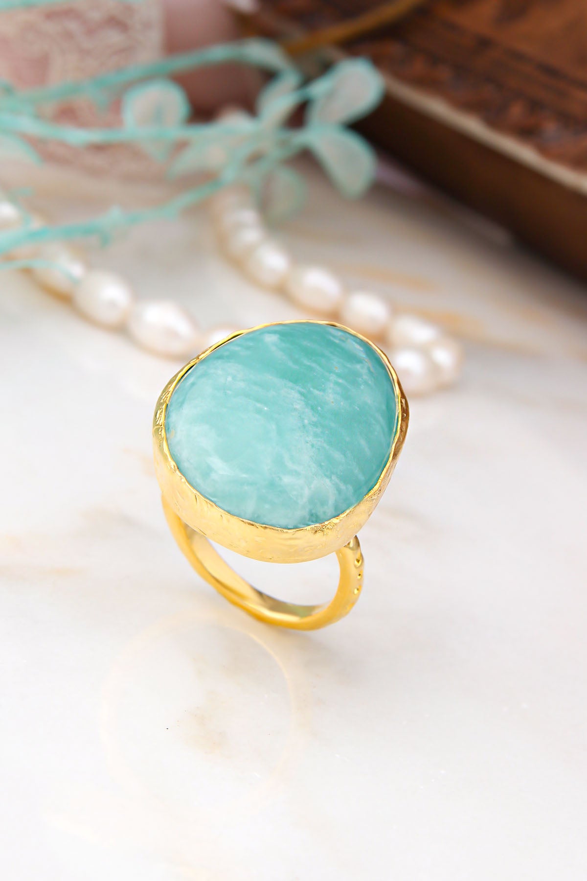 Amazonite Bagues